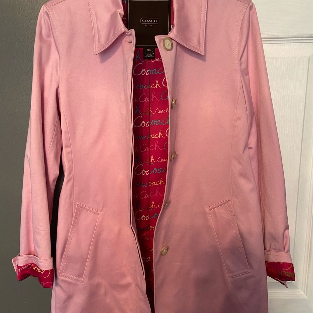 Coach Pink Raincoat